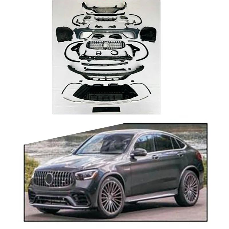 

for Facelift Auto Accessories For Mercedes-Benz GLC 2020-2023 Coupe upgrade to 2020-2023 Coupe GLC 63S AMG