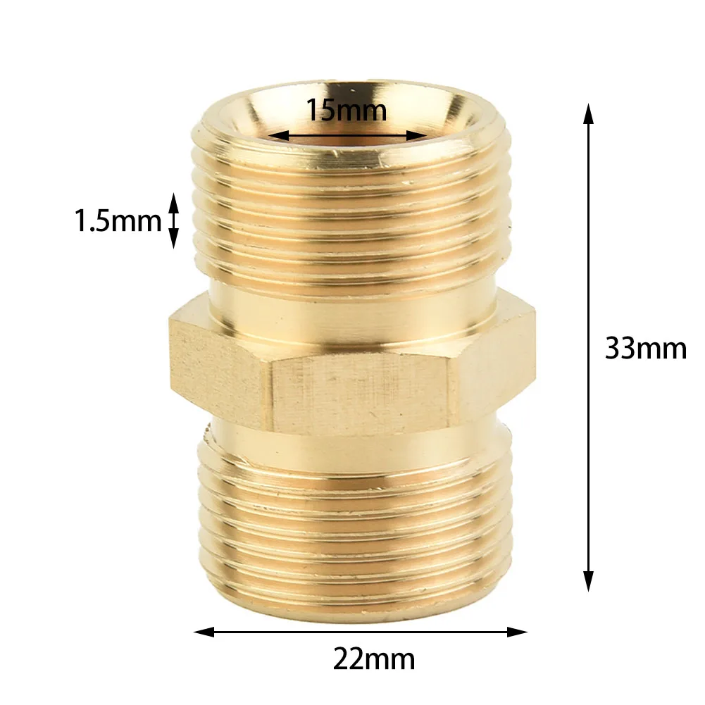 M22/15mm Car Washing Machine Pipe Extension Butt Joint Gardening Power Equipment Cleaning Pump Hose Outlet Male Joint
M22/15mm Car Washing Machine Pipe Extension Butt Joint Gardening Power Equipment Cleaning Pump Hose Outlet Male Joint