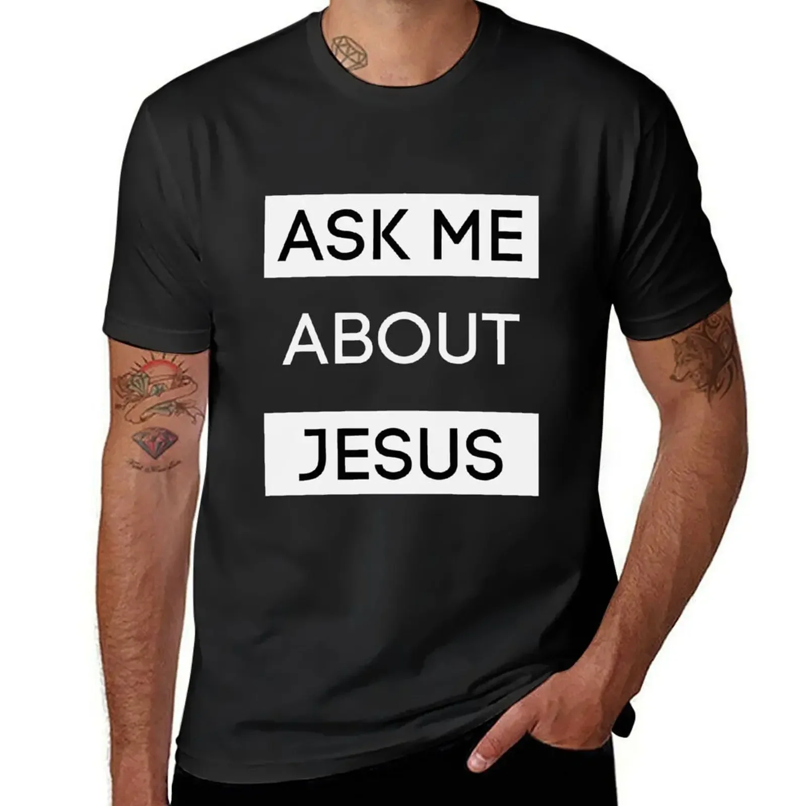 

Ask Me About Jesus T-shirt sublime for a boy sweat shirts, men