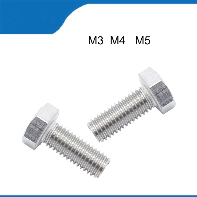 Hot Sell High Quality 50/100Pcs M3 M4 M5 304 Stainless Steel Metric Thread External Outside Hex Hexagon Head Cap Screw Bolt
Hot Sell High Quality 50/100Pcs M3 M4 M5 304 Stainless Steel Metric Thread External Outside Hex Hexagon Head Cap Screw Bolt