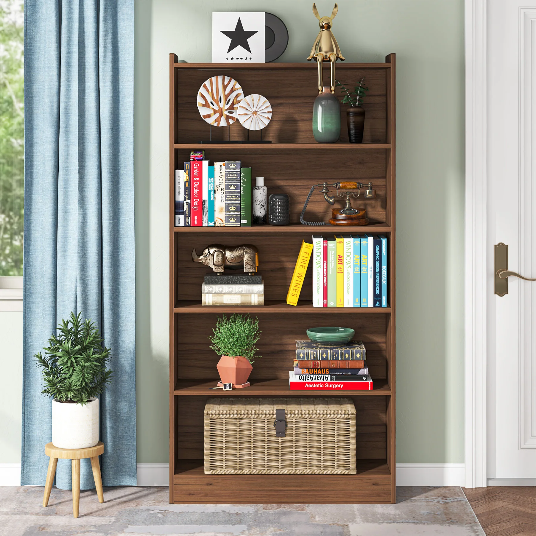 Tribesigns 72-inch Tall Bookcase, Modern 6-Tier Brown Library Bookshelf with Storage Shelves, Large Open Bookcases
Tribesigns 72-inch Tall Bookcase, Modern 6-Tier Brown Library Bookshelf with Storage Shelves, Large Open Bookcases