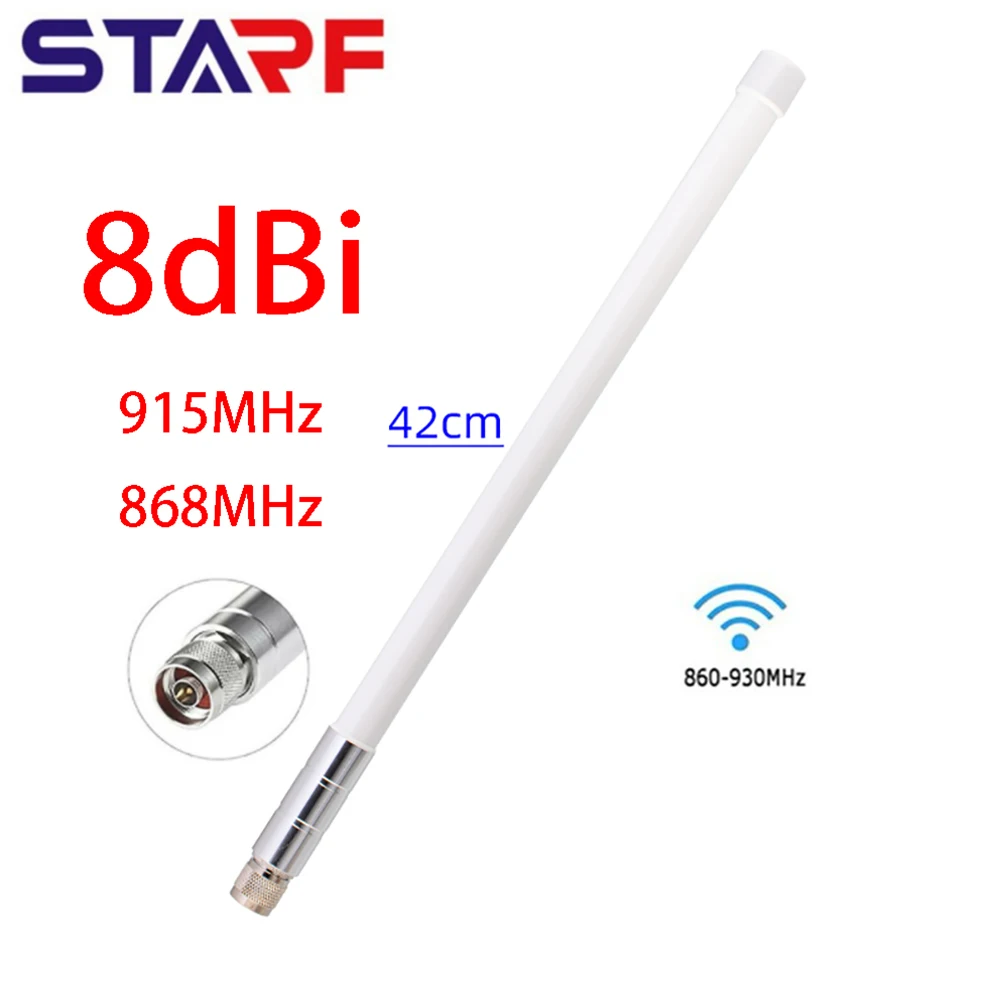 N-male Antenna Fibreglass Omni Antenna 868MHz 915MHz 8dBi For Helium Hotspot HNT Miner For Environmental Monitoring Agriculture
N-male Antenna Fibreglass Omni Antenna 868MHz 915MHz 8dBi For Helium Hotspot HNT Miner For Environmental Monitoring Agriculture