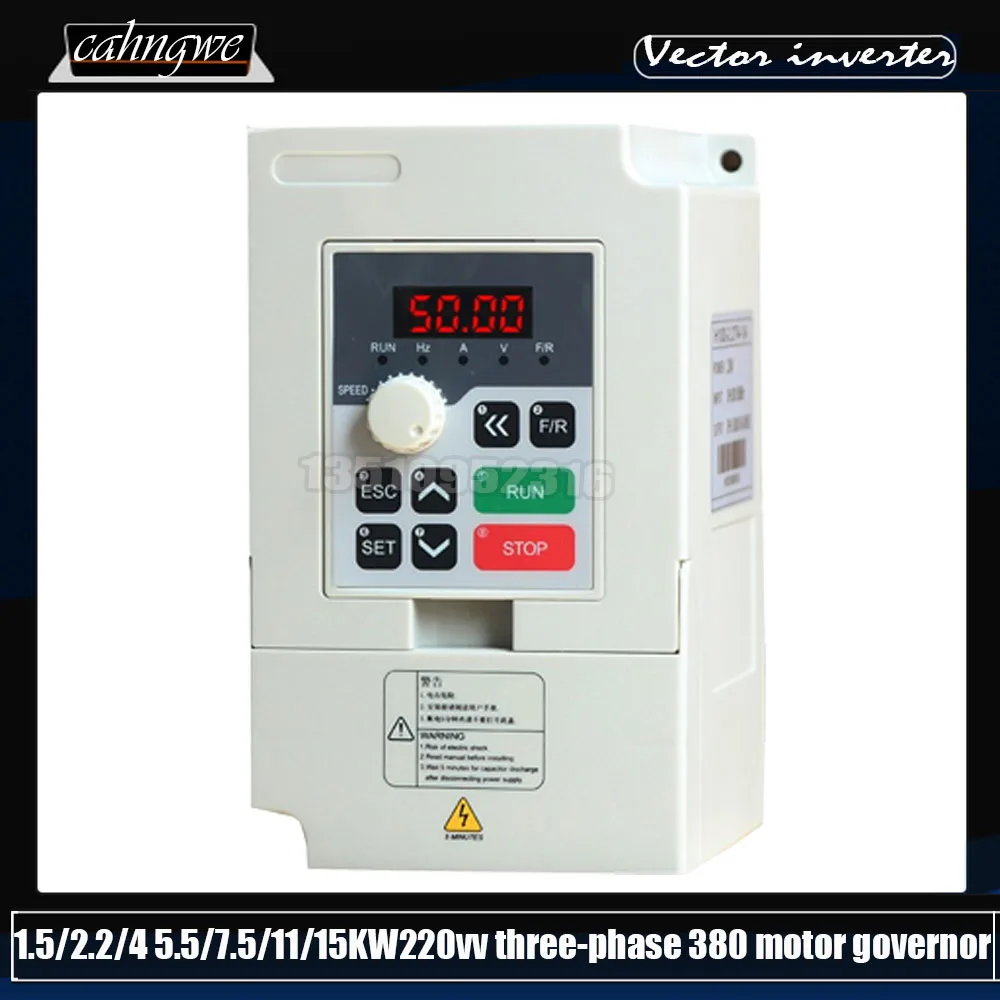 New Vector Type Vfd Variable Speed Inverter 1.5 Kw/2.2kw /4 Kw/5.5kw /7.5kw/ 11kw/15kw/220v/380v Motor Governor
New Vector Type Vfd Variable Speed Inverter 1.5 Kw/2.2kw /4 Kw/5.5kw /7.5kw/ 11kw/15kw/220v/380v Motor Governor