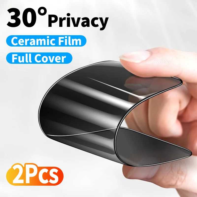 

2PCS Ceramic Privacy Screen Protector For Samsung Galaxy A73 A53 A33 A23 A13 A03S A72 A52S A42 A32 A22 A12 A02S S20 FE Soft Flim