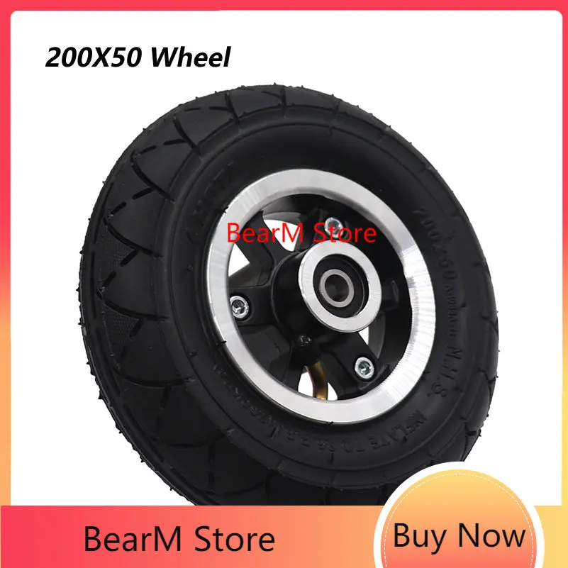 

8 Inch 200x50 Electric Scooter Tires with Hubs for 8-inch Scooters Pneumatic Aluminum Alloy Wheels