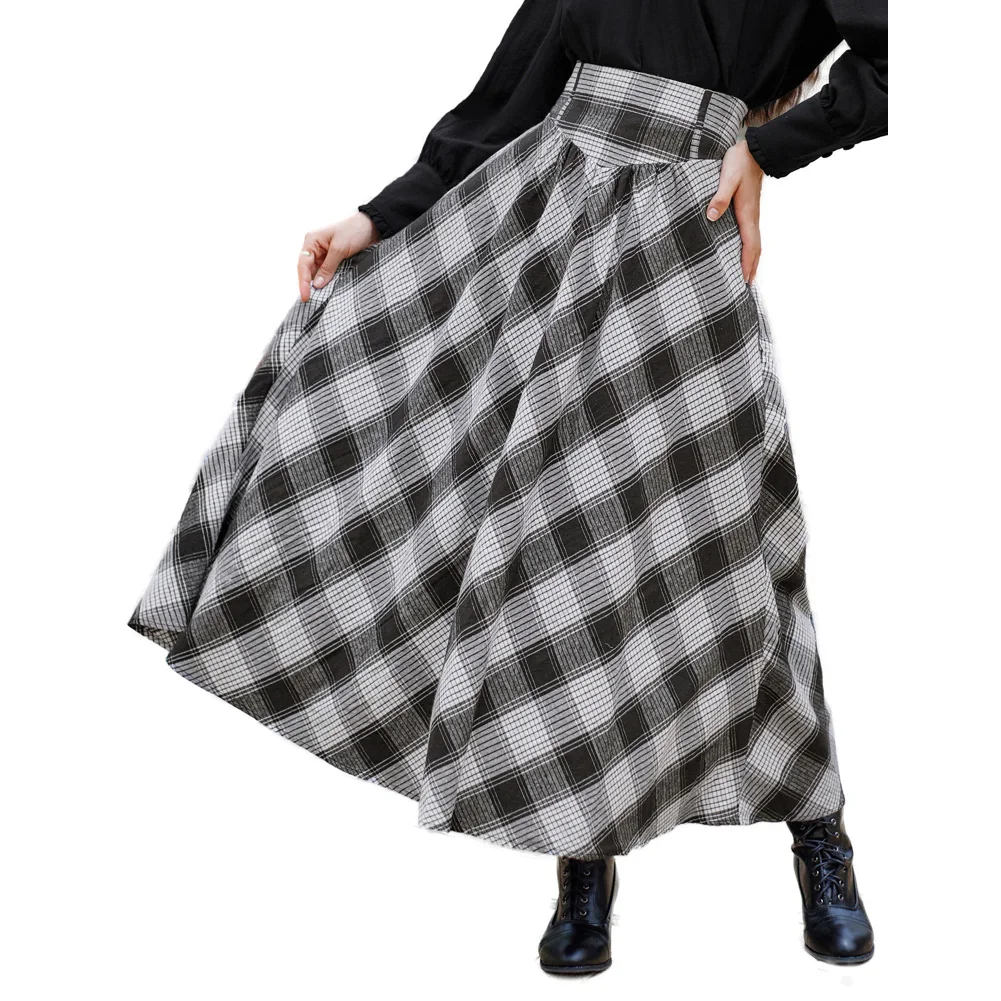SD Women Victorian Skirt Plaid Maxi Tartan High Waist A-Line Skirts Renaissance Maxi Skirt Elastic Swing Skirts A30
SD Women Victorian Skirt Plaid Maxi Tartan High Waist A-Line Skirts Renaissance Maxi Skirt Elastic Swing Skirts A30