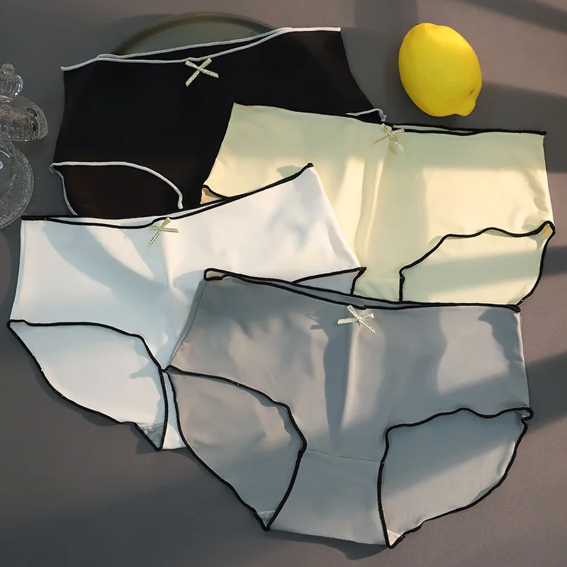 Womens Briefs Ice Silk Underpants Ultra Thin Lingerie Intimates Seamless Underwear Solid Color Mid-Waist Breathable Soft Ruffled
Womens Briefs Ice Silk Underpants Ultra Thin Lingerie Intimates Seamless Underwear Solid Color Mid-Waist Breathable Soft Ruffled