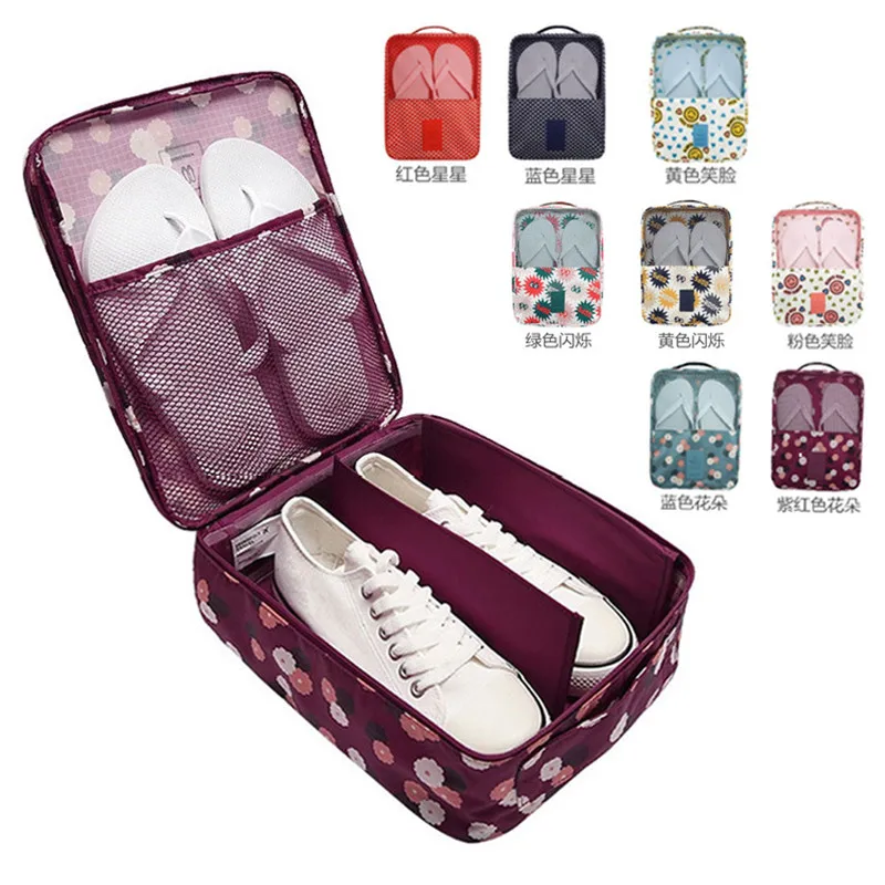 

Travel Shoes Storage Bag Multifunction Cloth Underwear Organizer Bags Luggage Portable 3pair Shoes Package Free Shipping