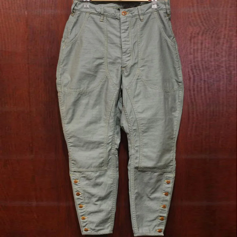YANGHAOYUSONG homemade 1940s British overalls retro cotton casual breeches 9 points pants
YANGHAOYUSONG homemade 1940s British overalls retro cotton casual breeches 9 points pants