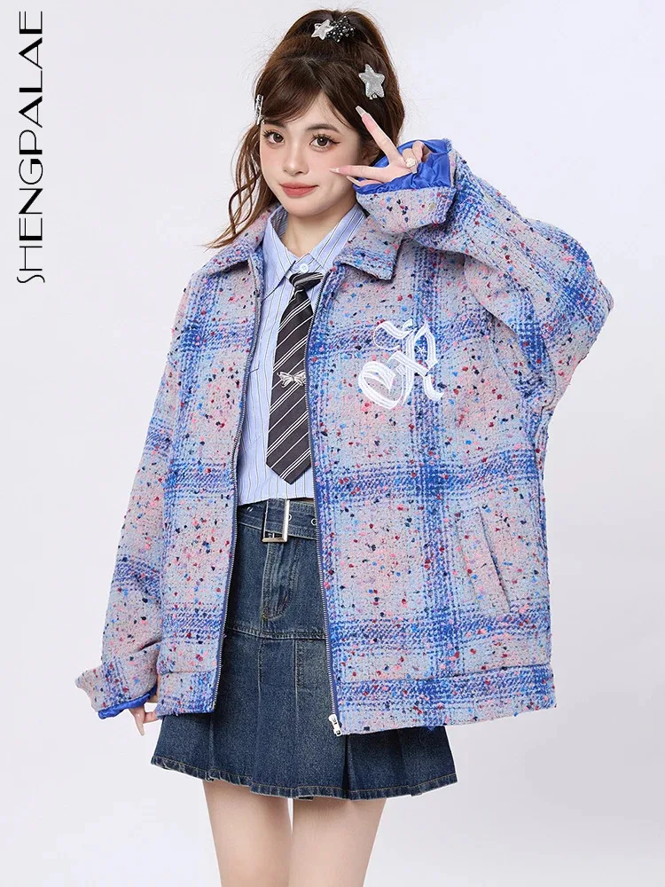 SHENGPALAE Winter 2023 New Plaid Jacket For Women American Loose Lapel Zipper Casual Coat Female Printed Versatile Outwear R8582
SHENGPALAE Winter 2023 New Plaid Jacket For Women American Loose Lapel Zipper Casual Coat Female Printed Versatile Outwear R8582