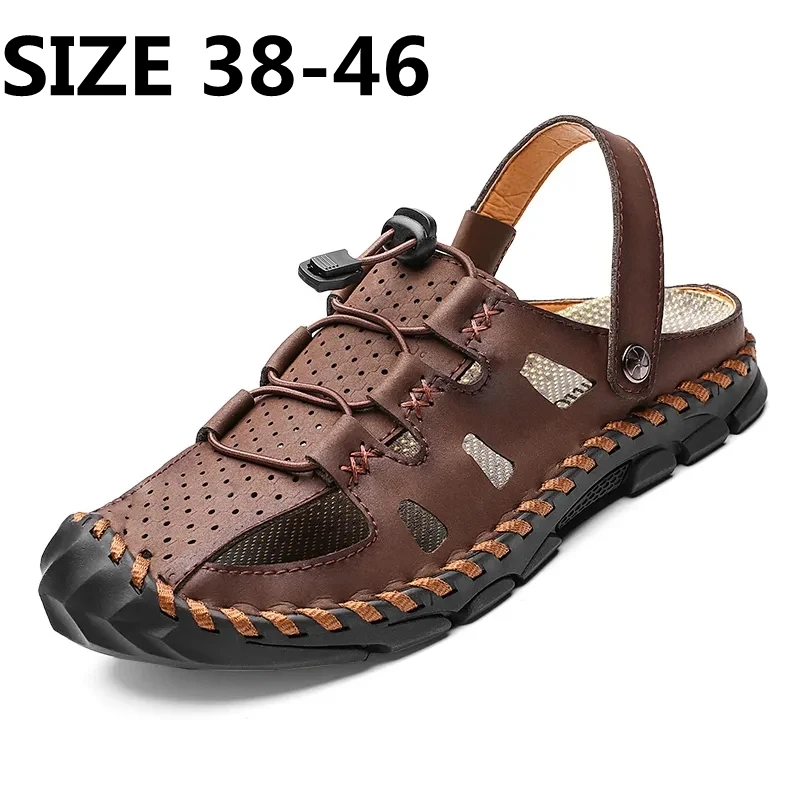 Xiaomi New Large Size 38-46 Summer Men's Sandals Breathable Leather Men Slipper Fashion Soft Flat Classic Beach Sandal Men Shoes
Xiaomi New Large Size 38-46 Summer Men's Sandals Breathable Leather Men Slipper Fashion Soft Flat Classic Beach Sandal Men Shoes