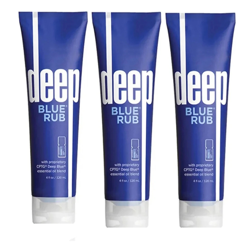 

3PCS Deep Blue Rub Essential Oil With Proprietary Cptg Deep Blue Essential Oil Blend 120ml