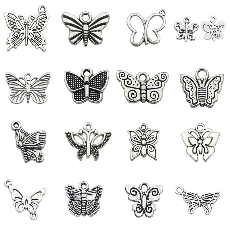 Vintage Mixed 20pcs Metal Butterfly Series Charms Beads Handmade DIY for Bracelet Pendant Neacklace Clip Jewelry Making Findings
Vintage Mixed 20pcs Metal Butterfly Series Charms Beads Handmade DIY for Bracelet Pendant Neacklace Clip Jewelry Making Findings