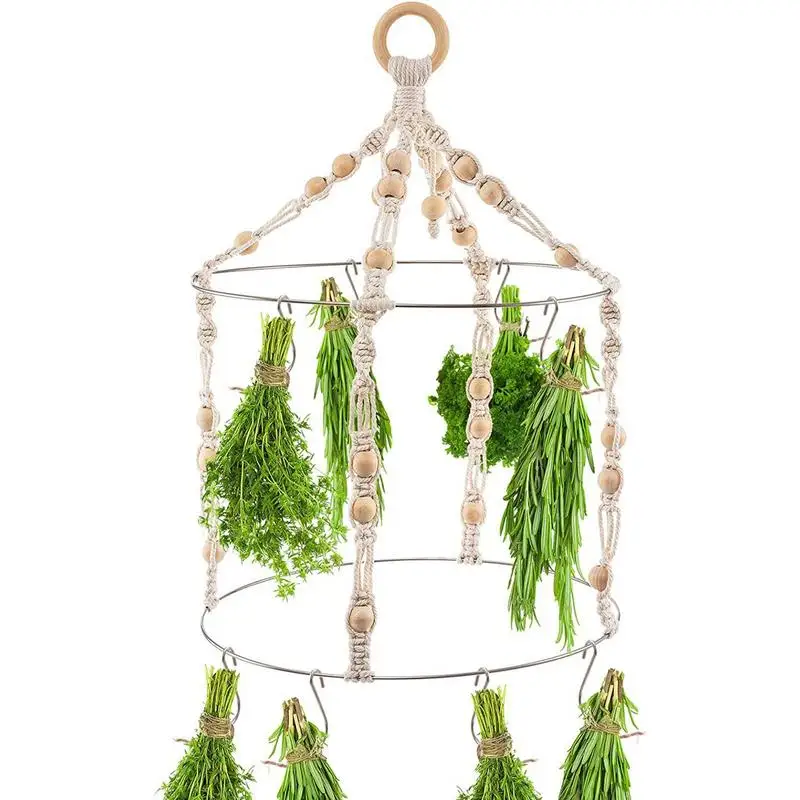 Flower Drying Rack Boho Woven Herb Drying Rack With Cotton Rope Boho Handcrafted Cotton Rope Chic Woven Herbal Drier With Wooden
Flower Drying Rack Boho Woven Herb Drying Rack With Cotton Rope Boho Handcrafted Cotton Rope Chic Woven Herbal Drier With Wooden