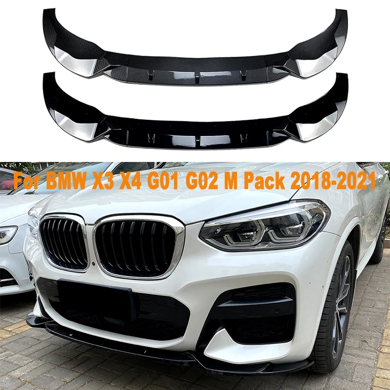 For BMW X3 X4 G01 G02 M Pack 2018-2021 Front Bumper Lip Splitter Diffuser Body Kit Spoiler Bumper Guard Protector Auto Accessory
For BMW X3 X4 G01 G02 M Pack 2018-2021 Front Bumper Lip Splitter Diffuser Body Kit Spoiler Bumper Guard Protector Auto Accessory
