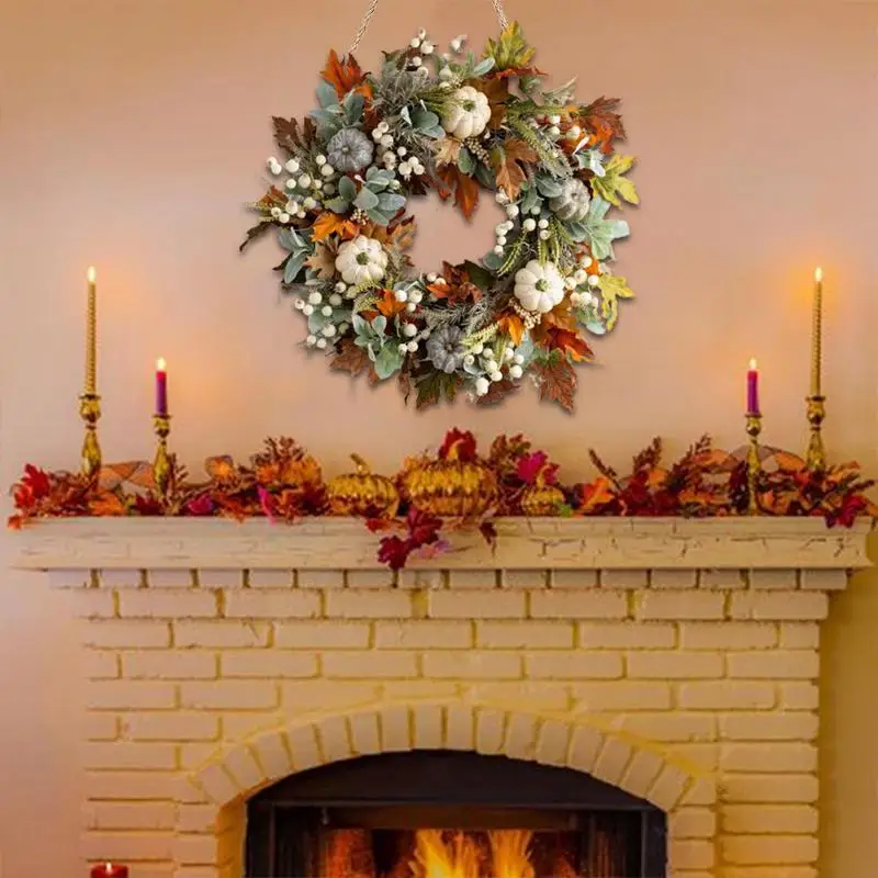 Maple Leaf Wreath Front Door Decor Fall Decoration Thanksgiving Wreaths Indoor Outdoor Door Hangings for Wall Autumns Harvest
Maple Leaf Wreath Front Door Decor Fall Decoration Thanksgiving Wreaths Indoor Outdoor Door Hangings for Wall Autumns Harvest