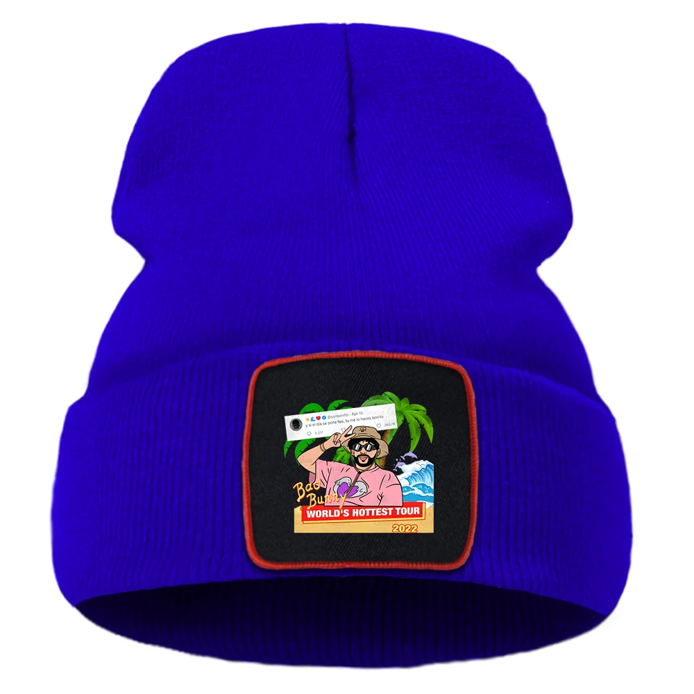Bad Bunny World'S Hottest Tour Beach Surf Coconut Tree Prints Unisex Hats All-Math Bonnet Warm Hats Soft Winter Male Knitted Cap
Bad Bunny World'S Hottest Tour Beach Surf Coconut Tree Prints Unisex Hats All-Math Bonnet Warm Hats Soft Winter Male Knitted Cap
