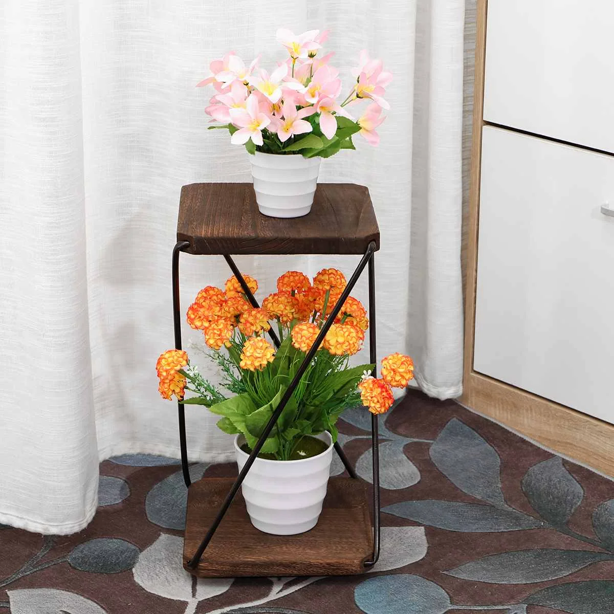 2 Layers Planter Pot Trays Flower Pot Rack Strong Bonsai Holder Home Garden Indoor Display Plant Stand Shelf
2 Layers Planter Pot Trays Flower Pot Rack Strong Bonsai Holder Home Garden Indoor Display Plant Stand Shelf