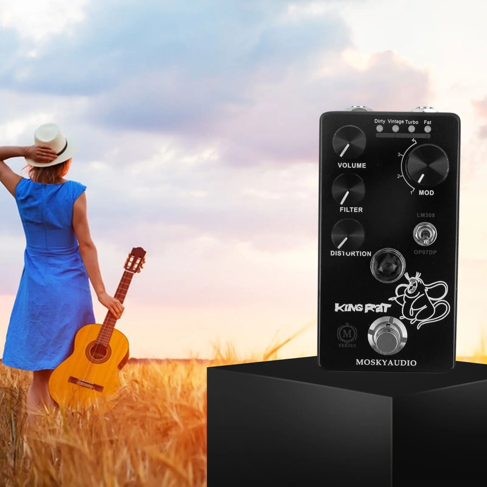 Guitar Effects Pedal Volume 115* 64 *48mm DC9V Effects Pedal Electric Guitar Fuzz Distorition LM308/OP07DP Mosky King Rat
Guitar Effects Pedal Volume 115* 64 *48mm DC9V Effects Pedal Electric Guitar Fuzz Distorition LM308/OP07DP Mosky King Rat