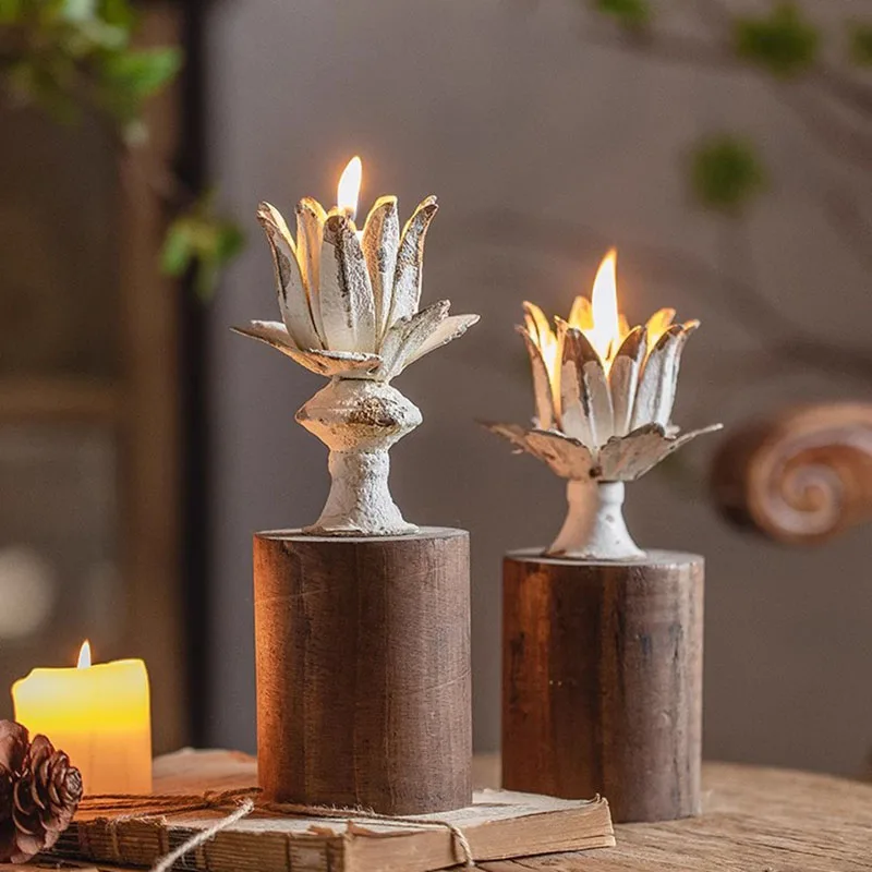 Plate Lotus Candles Holders Vintage Wooden Round Church Candlestick Unique Moroccan Chandelier Bougeoir Decorations For Home
Plate Lotus Candles Holders Vintage Wooden Round Church Candlestick Unique Moroccan Chandelier Bougeoir Decorations For Home