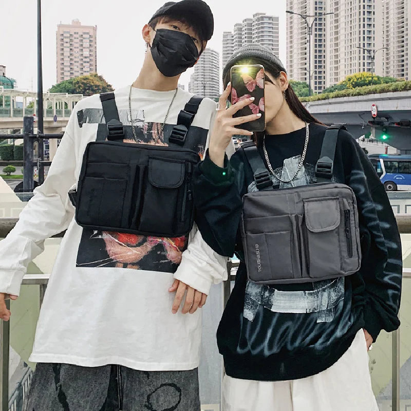 Casual Tactical Chest Rig Bag For Men 2022 New Hip Hop Unisex Chest Bags Fashion Streetwear Multifunction Sports Vest Bag Pocket
Casual Tactical Chest Rig Bag For Men 2022 New Hip Hop Unisex Chest Bags Fashion Streetwear Multifunction Sports Vest Bag Pocket