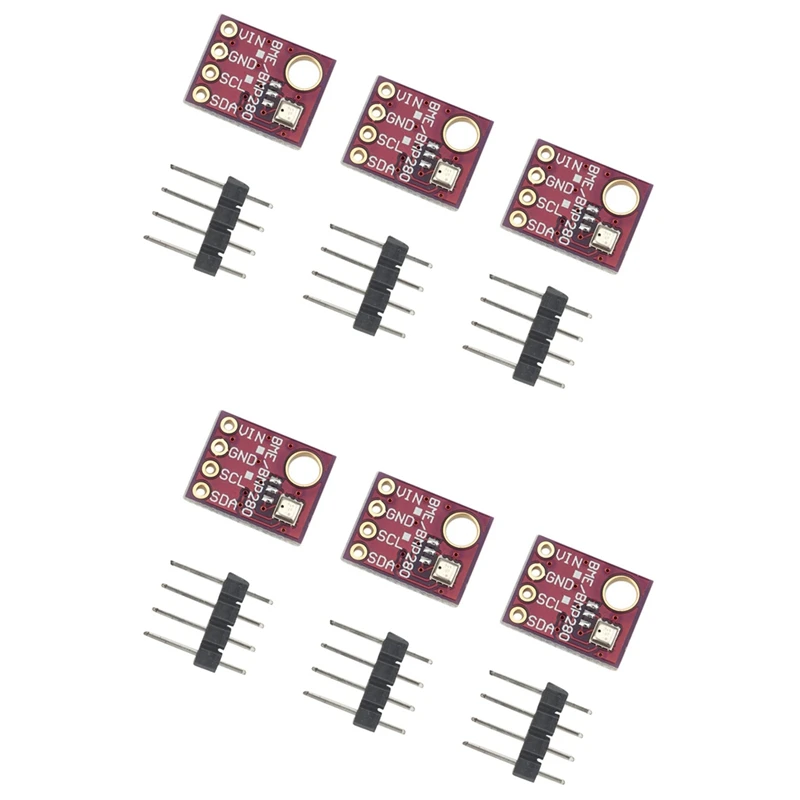 6PCS BME280 5V Digital Sensor Temperature Humidity Barometric Pressure Sensor Module I2C SPI BME280 Sensor Module
6PCS BME280 5V Digital Sensor Temperature Humidity Barometric Pressure Sensor Module I2C SPI BME280 Sensor Module