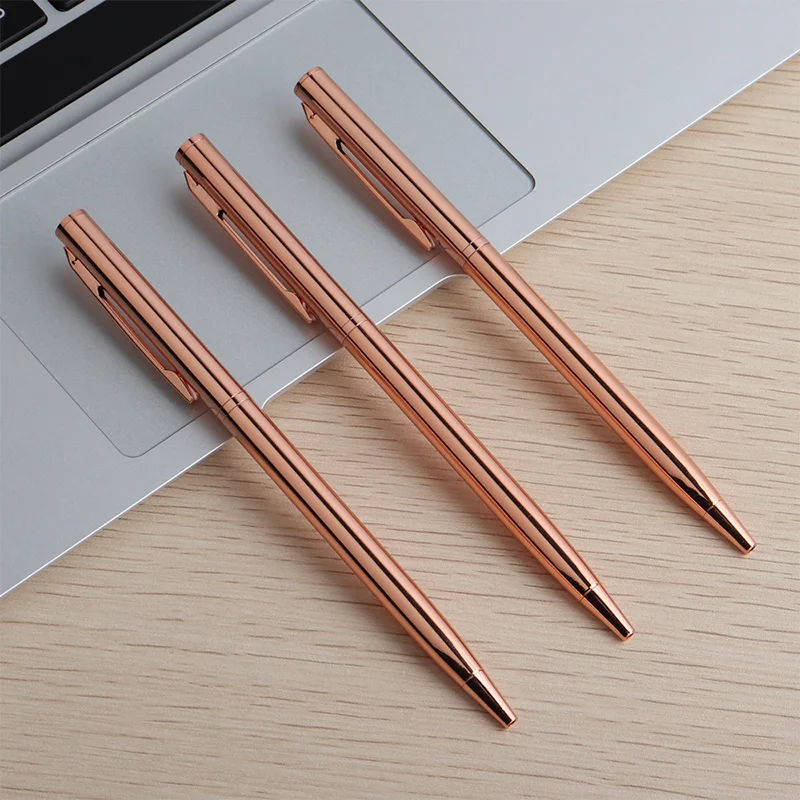 Luxury Metal Ballpoint Pens Rose Gold Ballpoint Pens Business Offices Accessories Birthday Party Gift Exam Stationery Supplies
Luxury Metal Ballpoint Pens Rose Gold Ballpoint Pens Business Offices Accessories Birthday Party Gift Exam Stationery Supplies