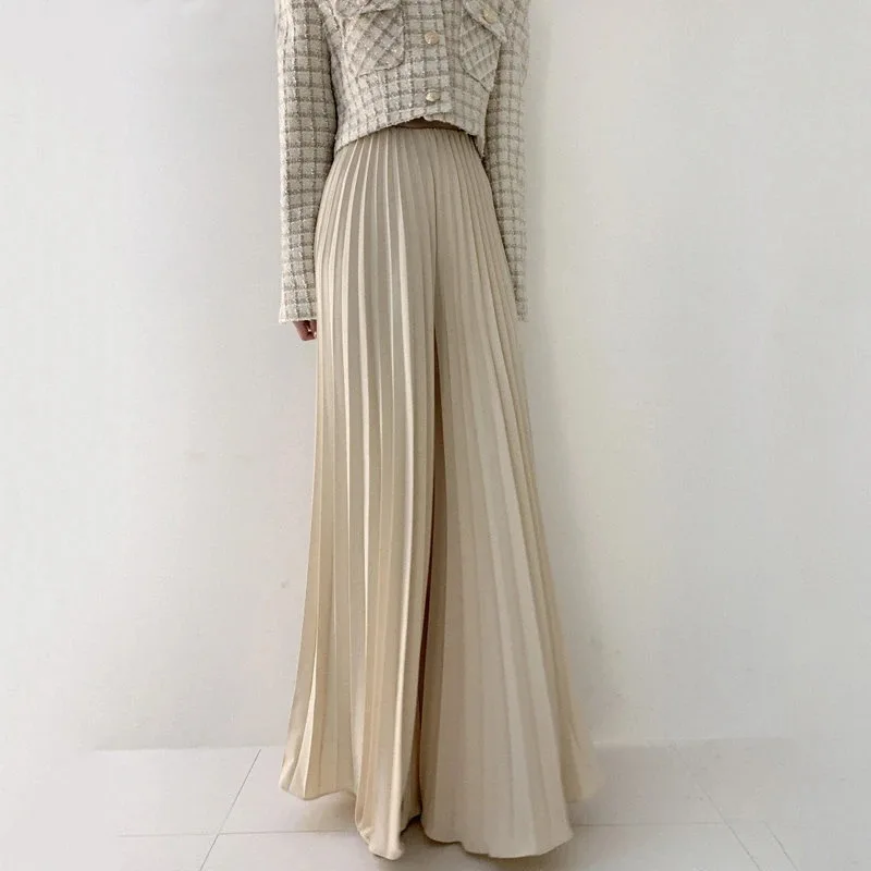 2023 Spring New Korean Fashion Pleated Wide Leg Pants Women Elegant Chic Long Trousers Causal Loose Solid Pants Y2k Clothes
2023 Spring New Korean Fashion Pleated Wide Leg Pants Women Elegant Chic Long Trousers Causal Loose Solid Pants Y2k Clothes