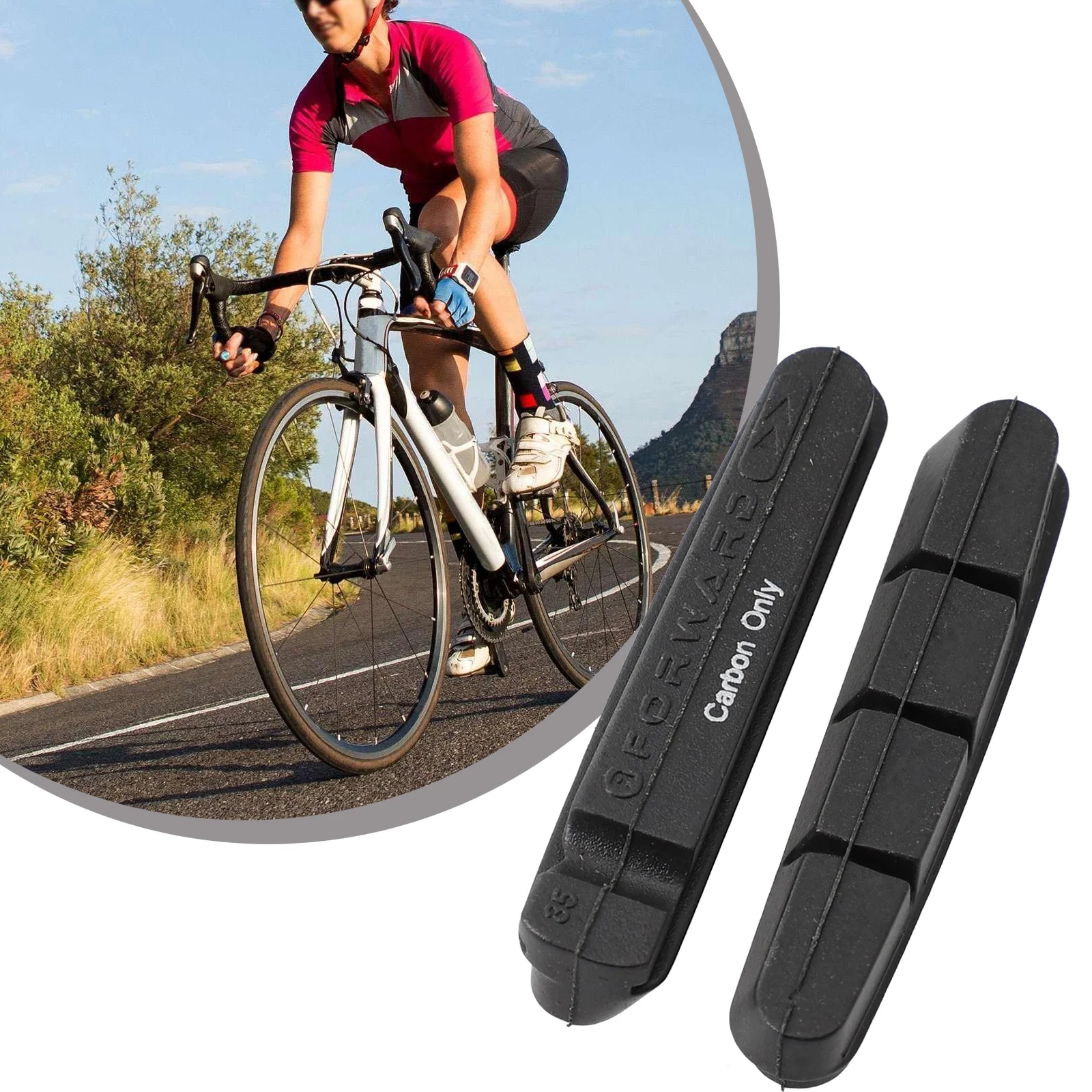 1 Pair Bicycle Replacement Brake Pads 55mm All-weather Brake Formula Rubber For Carbon Fiber Rim Black Cycling Accessories
1 Pair Bicycle Replacement Brake Pads 55mm All-weather Brake Formula Rubber For Carbon Fiber Rim Black Cycling Accessories