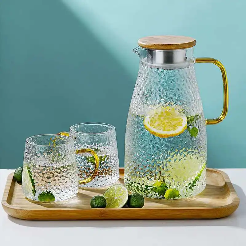 Cold Beverage Dispensing Jug Water Jug Glass Juice Cup Heat Resistant Glass Kettle Lemonade Container Drinkware Dispenser Lid
Cold Beverage Dispensing Jug Water Jug Glass Juice Cup Heat Resistant Glass Kettle Lemonade Container Drinkware Dispenser Lid
