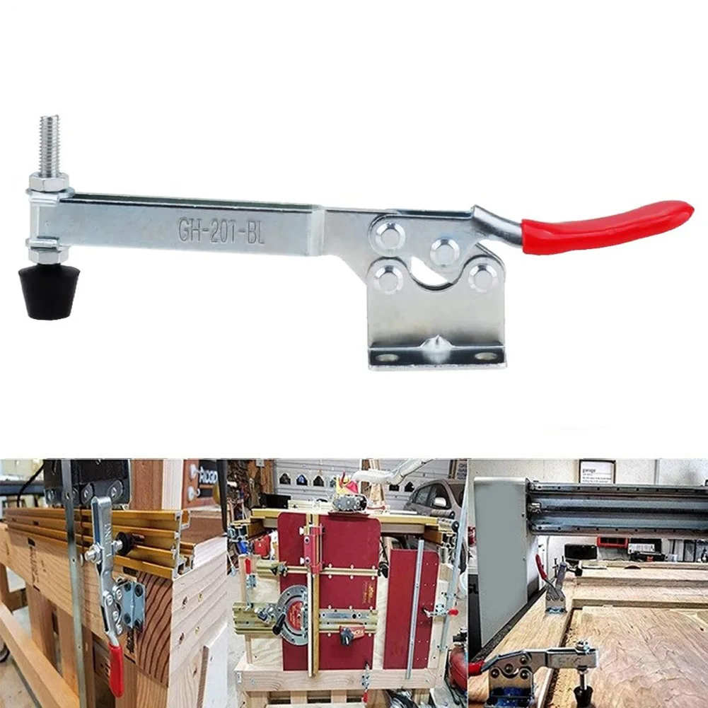 Durable Toggle Clamp GH-201BL 1Pc 90Kg Galvanized Iron High Carbon Steel Quick Fixture Quick Release Silver + Red
Durable Toggle Clamp GH-201BL 1Pc 90Kg Galvanized Iron High Carbon Steel Quick Fixture Quick Release Silver + Red