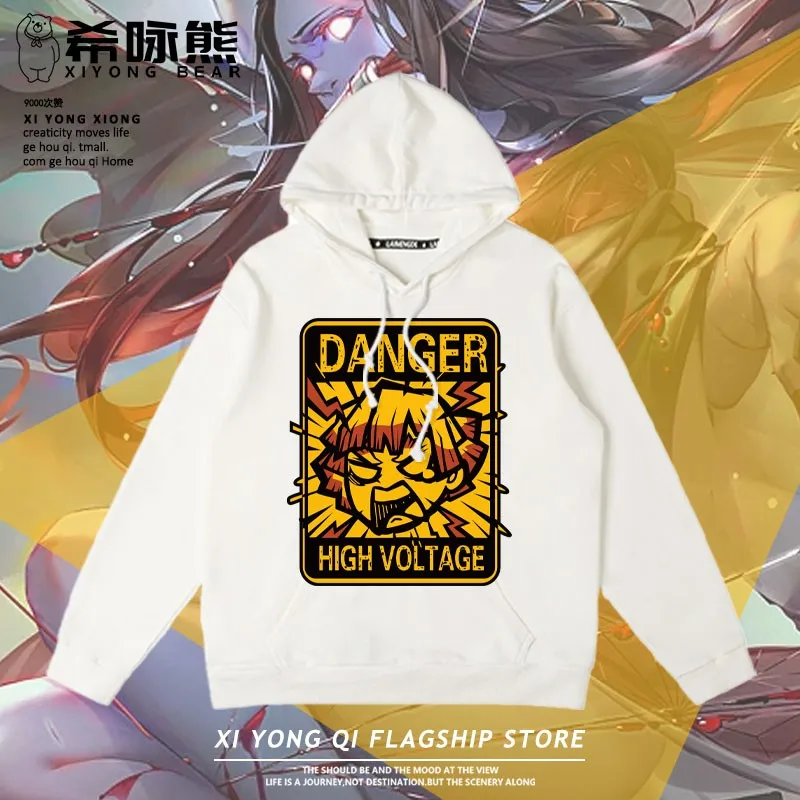 

2023 Autumn New Sword Of The Ghost Around Hoodie Hooded Men Charcoal Lang My Wife Good Escape Joint Clothing Set
