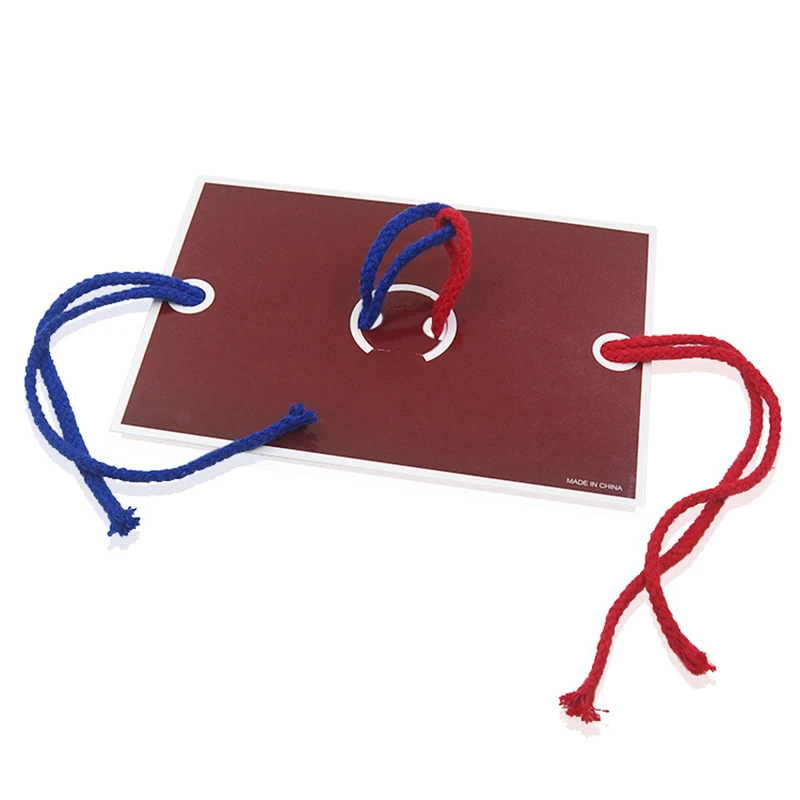 

Rope And Card Magic Tricks Magician Close Up Illusions Gimmicks Mentalism Props Accessories Comedy Blue Red Color Change Magia