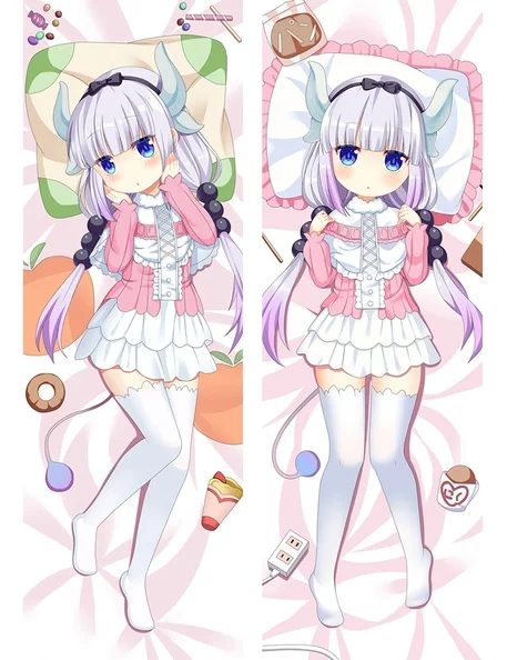 

Anime Kobayashi-san Chi No Maid Dragon Dakimakura Pillow Case Miss Kobayashi's Kanna Kamui Full Body Pillowcase