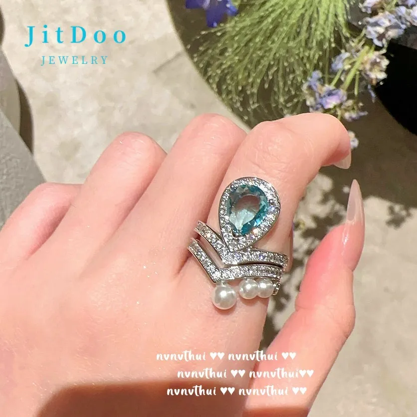 JitDoo Unique Design Elegant Delicate Luxury Ring Topa Sapphire CZ Pearl Drop Shape Necklace Women Jewelry Party Premium Gift
JitDoo Unique Design Elegant Delicate Luxury Ring Topa Sapphire CZ Pearl Drop Shape Necklace Women Jewelry Party Premium Gift
