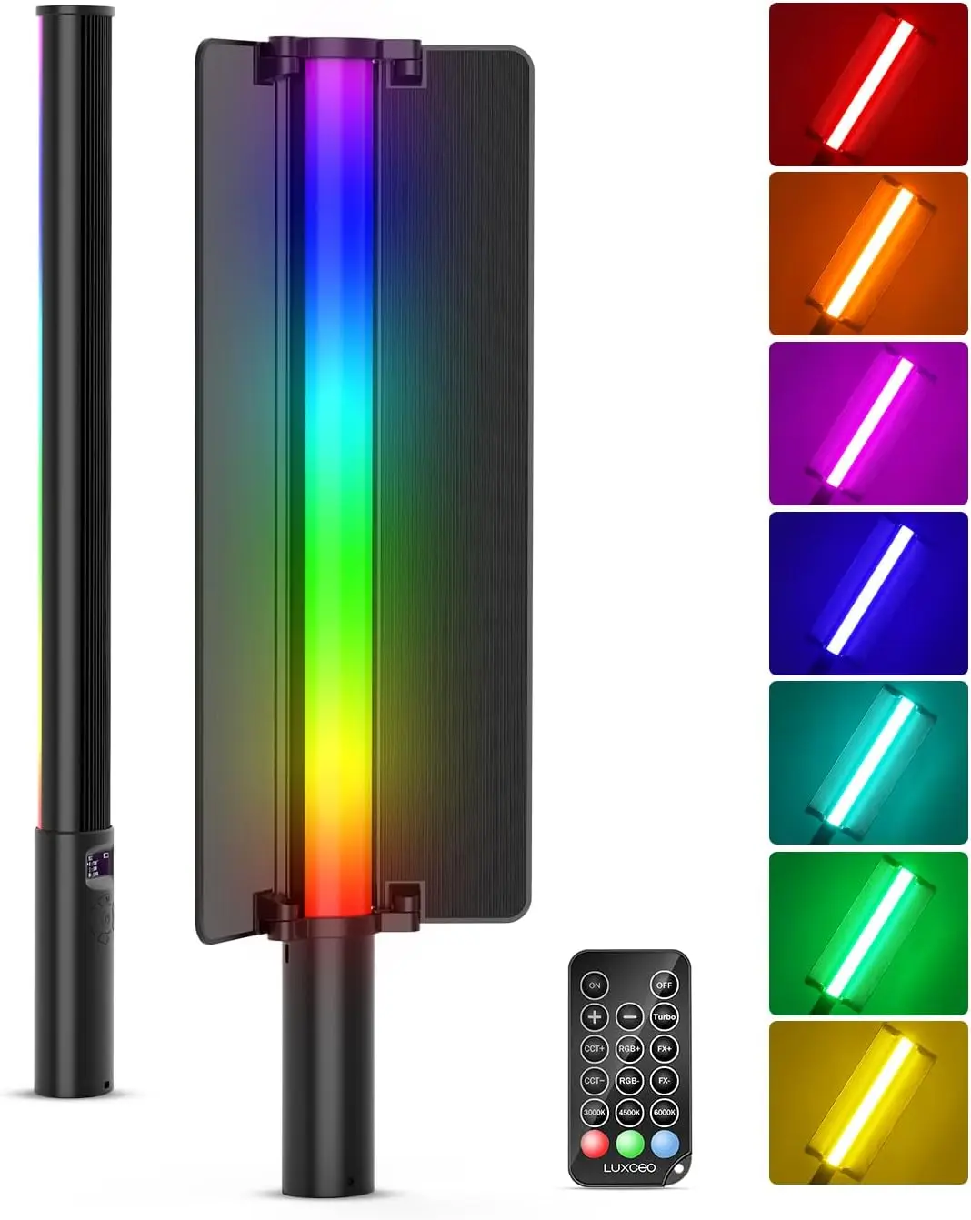 LUXCEO P520 RGB Light Wand LED Stick 36W Remote Control Lamp Photo Video Lighting with Rechargeable Barndoor for Tiktok Youtube
LUXCEO P520 RGB Light Wand LED Stick 36W Remote Control Lamp Photo Video Lighting with Rechargeable Barndoor for Tiktok Youtube
