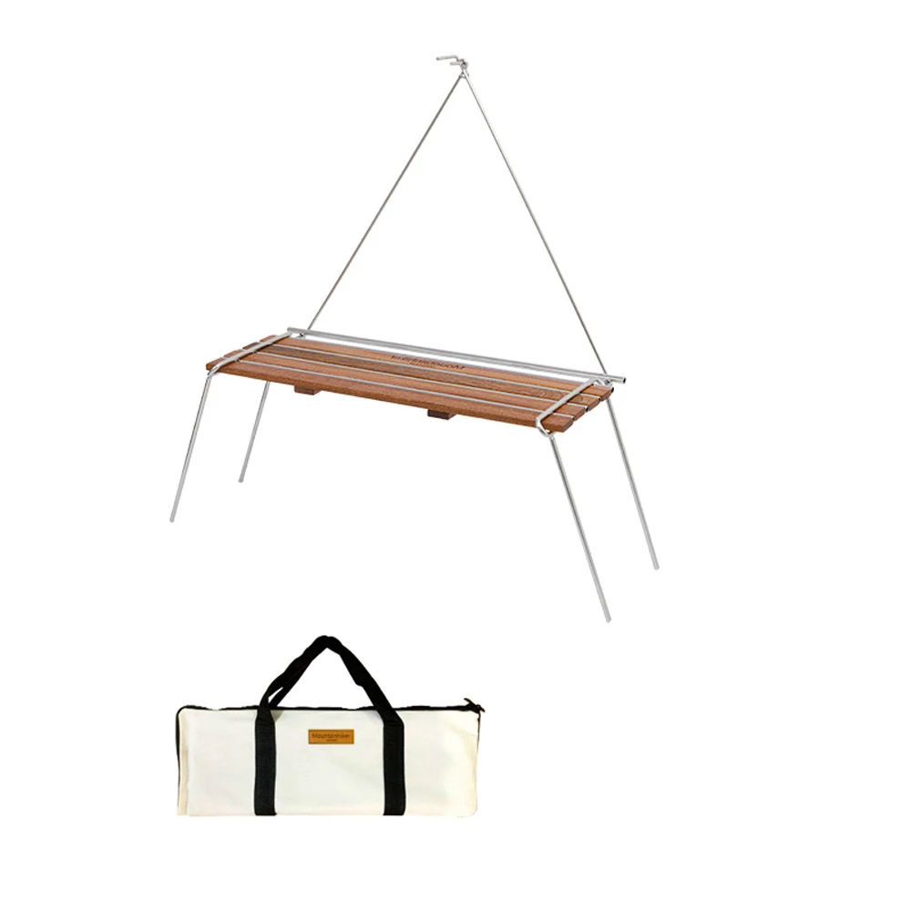 Outdoor Camping Rack Practical 304 Stainless Steel and Sabilli Wood Folding Table Family Picnic Hiking with Storage Rack
Outdoor Camping Rack Practical 304 Stainless Steel and Sabilli Wood Folding Table Family Picnic Hiking with Storage Rack