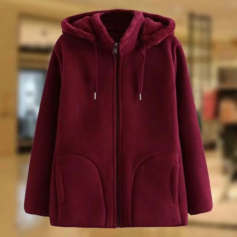 High Quality Jacket Winter Women Coat Hooded Long Sleeve Zipper Fleece Lined Warm Thickened Solid Tops Winter Clothes Women
High Quality Jacket Winter Women Coat Hooded Long Sleeve Zipper Fleece Lined Warm Thickened Solid Tops Winter Clothes Women