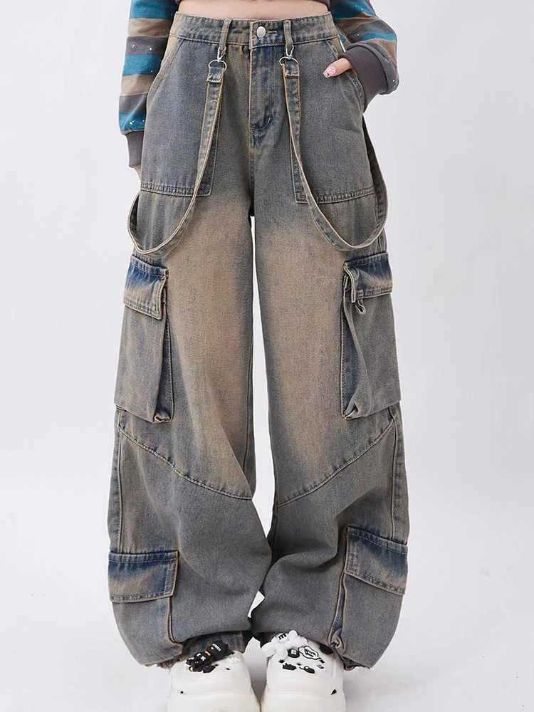 2024 Spring Autumn Cargo Jeans Pants Vintage Thin Section Summer Autumn Denim Pants Drawstring Multi Pockets Casual Trousers
2024 Spring Autumn Cargo Jeans Pants Vintage Thin Section Summer Autumn Denim Pants Drawstring Multi Pockets Casual Trousers