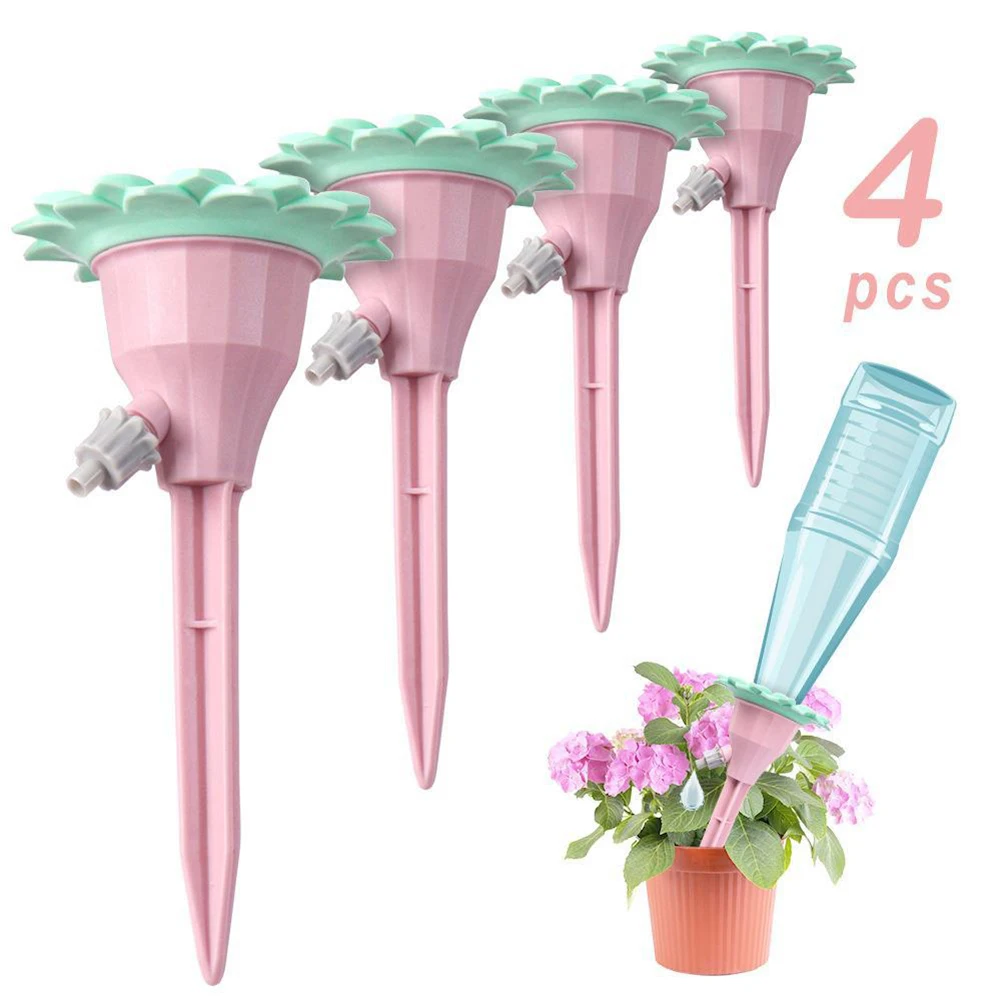 4PCS Bottle Automatic Adjustable Drippers Self-Watering Sprinklers Garden Drip Irrigation Device Bonsai Waterers Indoor Outdoor
4PCS Bottle Automatic Adjustable Drippers Self-Watering Sprinklers Garden Drip Irrigation Device Bonsai Waterers Indoor Outdoor