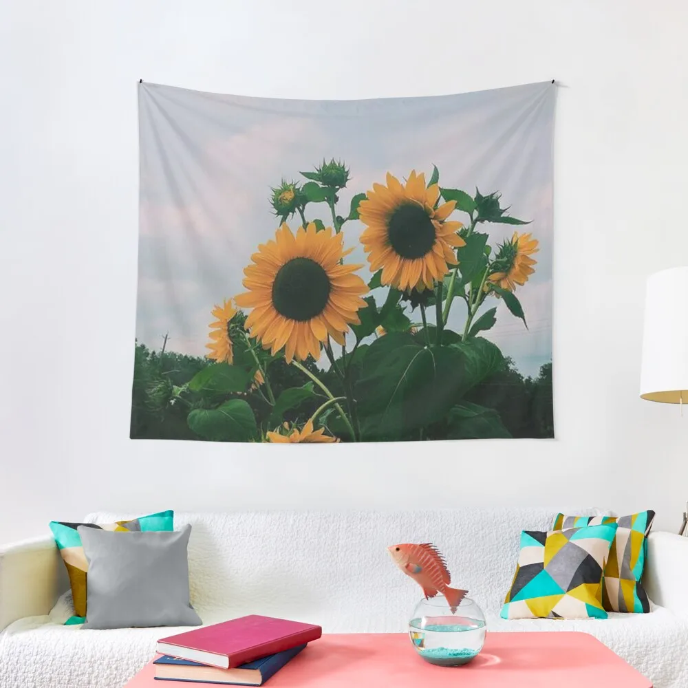 

Sunflower Skies Tapestry Decoration Wall Wallpapers Home Decor Home Decorations Aesthetic Wall Mural