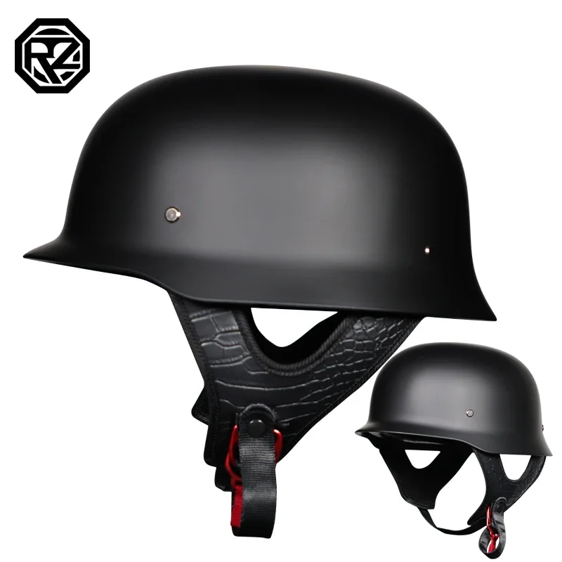 

Motorcycle Retro helmet World War II German-style Steel helmet ABS Cruising half helmet