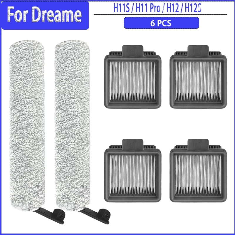 Roller Brush HEPA Filters for Dreame H11S / H11 Pro / H12 / H12S Cordless Vacuums Vacuum Cleaner Household Accessories
Roller Brush HEPA Filters for Dreame H11S / H11 Pro / H12 / H12S Cordless Vacuums Vacuum Cleaner Household Accessories