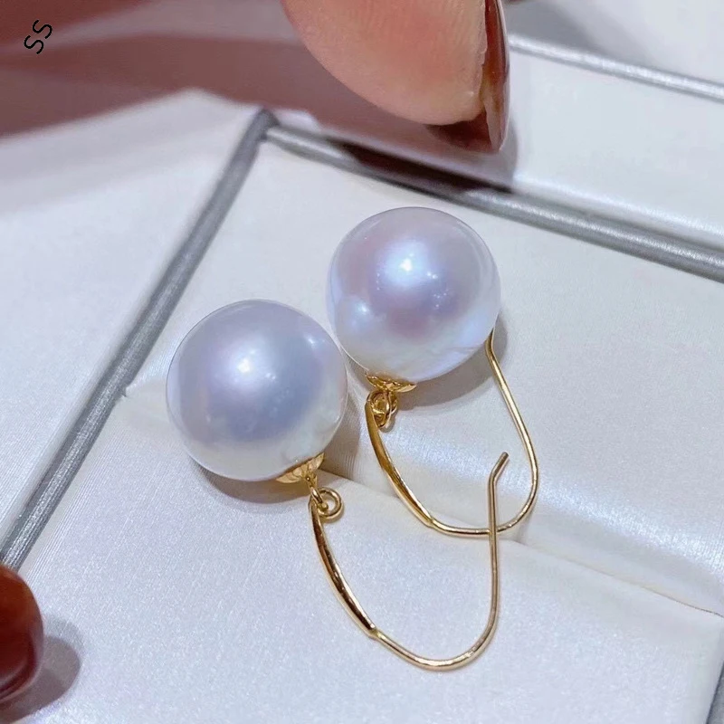 Women's Earrings Real Natural Freshwater Pearl Ear Hook 8-9MM Perfect Round Flawless Fashion and Classic
Women's Earrings Real Natural Freshwater Pearl Ear Hook 8-9MM Perfect Round Flawless Fashion and Classic