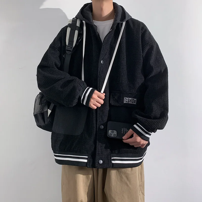 Autumn Winter Vintage Corduroy Jackets Men Fashion Oversize Clothes Hooded Windbreaker Black Khaki Patchwork Outerwear Coat Male
Autumn Winter Vintage Corduroy Jackets Men Fashion Oversize Clothes Hooded Windbreaker Black Khaki Patchwork Outerwear Coat Male