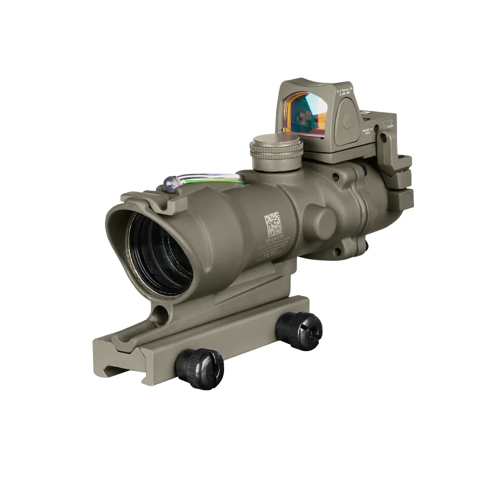 Tactical Real Fiber Optics 4x32 Acog Gun Riffle Scopes With Rmr For Rifle .223 .308 Caliber
Tactical Real Fiber Optics 4x32 Acog Gun Riffle Scopes With Rmr For Rifle .223 .308 Caliber