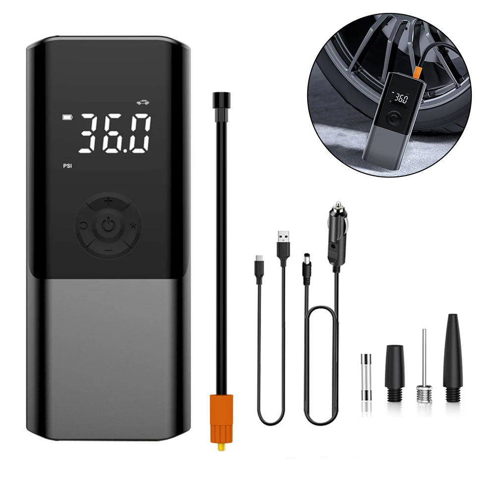 1 Set Portable Tire Inflator Air Compressor 150PSI Cordless Handheld Electric Air Pump For Electric Throttle Motorcycle Scooter
1 Set Portable Tire Inflator Air Compressor 150PSI Cordless Handheld Electric Air Pump For Electric Throttle Motorcycle Scooter