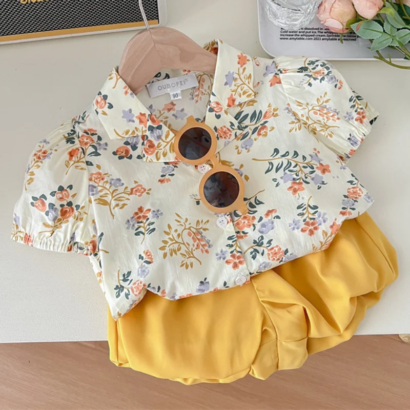 Summer New Arrival Children's Set Girls' Fashionable Floral Shirt and Flower Bud Shorts Two-Piece Set Girls Clothes 2 To 8 Years
Summer New Arrival Children's Set Girls' Fashionable Floral Shirt and Flower Bud Shorts Two-Piece Set Girls Clothes 2 To 8 Years