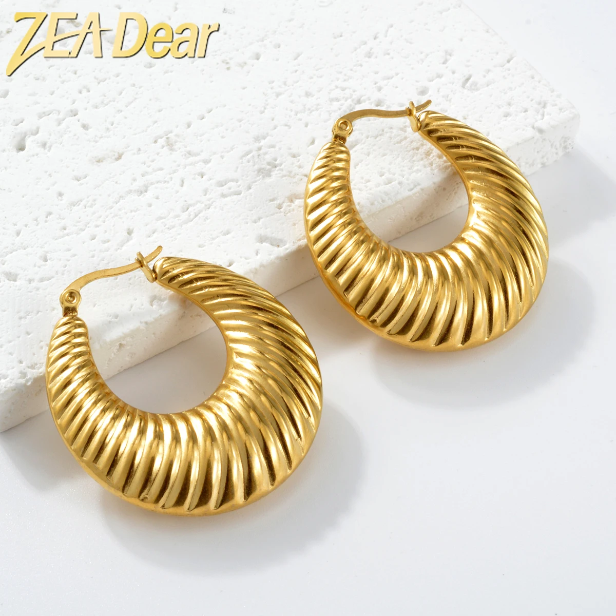 ZEADear Punk Jewelry Gold Color Round Circle Hanging Earring Stainless Steel Piercing Earring For Women Fashion Party Gift
ZEADear Punk Jewelry Gold Color Round Circle Hanging Earring Stainless Steel Piercing Earring For Women Fashion Party Gift