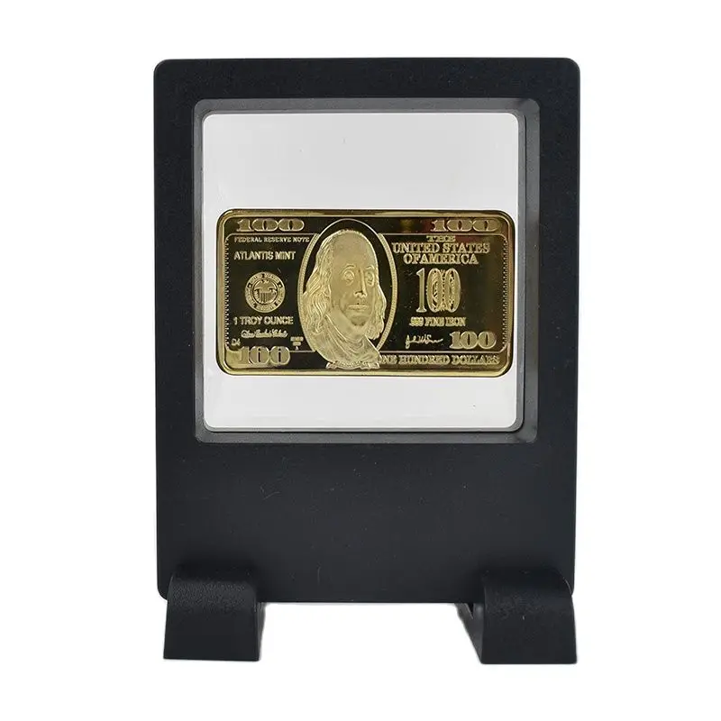 50*28mm USD 100 $ Gold Bar Gold Plated Metal coin with case and gift box For collection
50*28mm USD 100 $ Gold Bar Gold Plated Metal coin with case and gift box For collection